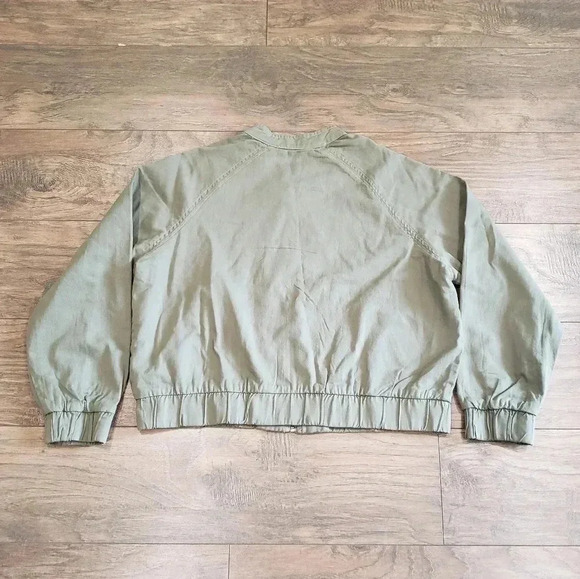 NWT Michael Kors Army Green Bomber Jacket Size XL - Picture 7 of 7